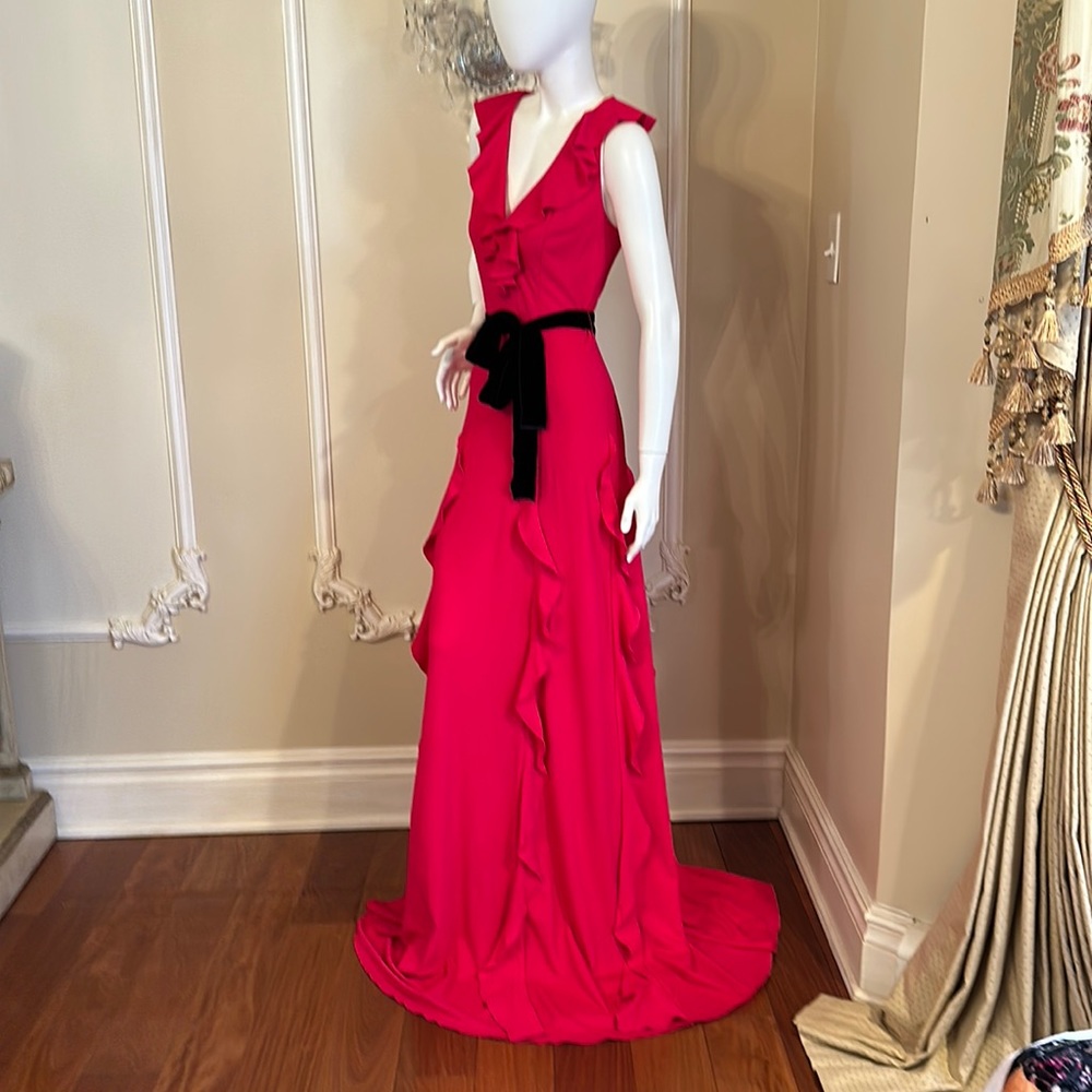 GUCCI PINK  RUFFLE DRESS SIZE M - Picture 4 of 15